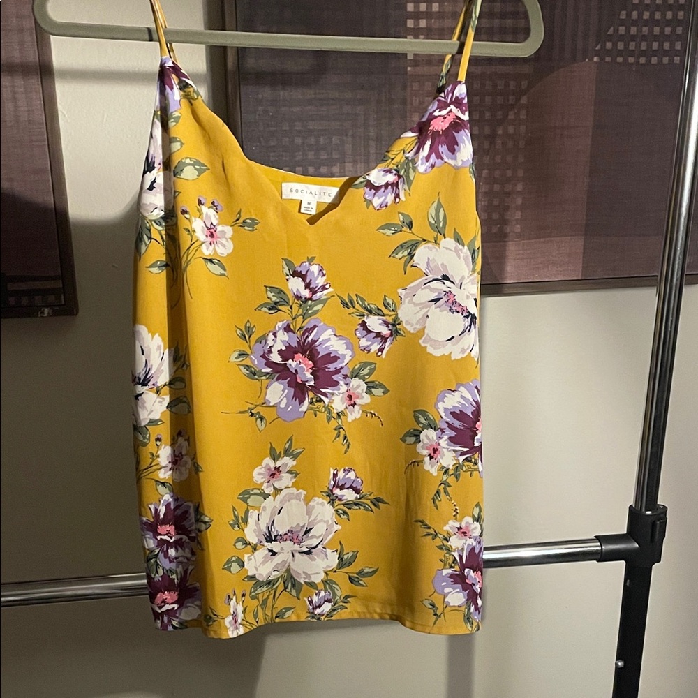 Socialite Yellow Floral Camisole